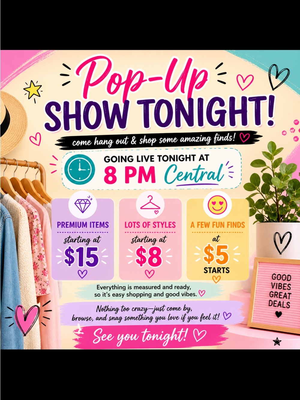 **LIVE** JJ’s Bargains** Come Hang Out And Shop Away The Stress - Picture 2 of 6